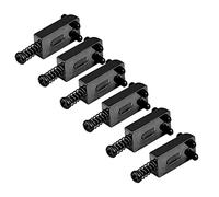 Alomejor Sillines de Trémolo de Metal para Piezas de Puente de Guitarra Eléctrica con Llave, Accesorio de Guitarra de Altura Ajustable Dorado para Jugadores (Black)