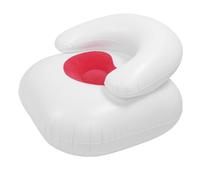 Alomejor Sillón hinchable con forma de corazón, diseño suave y cómodo, respaldo para salón, dormitorio (rojo)