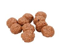 Alomejor Simulación de Bolas de Carne, Modelo de Albóndiga Realista, 10 Piezas para Niños, Juegos y Fotografía de Alimentos, PVC Marrón