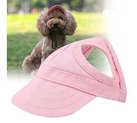 Alomejor Sombrero para Gatos, Gorra de Lona para Perros con Hebilla Ajustable, Elegante Sombrero para Exteriores para Gatos y Perros con Protección Solar (L)
