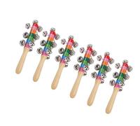 Alomejor Sonajeros de Campanas de Madera, Campanas de Percusión para Educación Musical Temprana, 10 para Instrumento de Niños de 3-8 Años