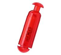 Alomejor Sonajeros de Tubo de Inserción de Señuelo de Pesca, Sonido de Bola de Acero Inoxidable Que Atrae a los Peces para una Mayor Tasa de Captura, Material de PVC Liviano con Diseño (Rojo)