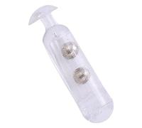 Alomejor Sonajeros de Tubo de Inserción de Señuelo de Pesca, Sonido de Bola de Acero Inoxidable Que Atrae a los Peces para una Mayor Tasa de Captura, Material de PVC Liviano con Diseño (Blanca