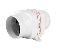 Alomejor Soplador de Aire de Sentina Marina de 4 Pulgadas ABS Soplador de Aire en Línea 24 V 270 CFM Ventilador de Ventilación de Seis Aspas con Eje de Motor Sellado para Yate RV Caravana (24V)