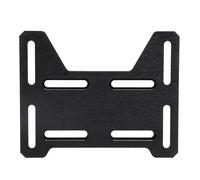 Alomejor Soporte Adaptador de Montaje de Motor Ajustable, Placa de Montaje de Motor de Aluminio Billet con Hardware, Ajuste de ángulo Ranurado, Apto para Mini Bicicleta Go Kart 100 DB30 (BLACK)