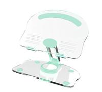 Alomejor Soporte Ajustable para Tableta, Acrílico, Giratorio de 360 Grados, Elevable, para el Hogar o la Oficina, 6,1x4,9 Pulgadas (Green)