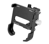 Alomejor Soporte Ajustable para Telefono de Bicicleta, Montura Regulable para Movil en Bicicleta, for Ciclismo y Paseo (Black)