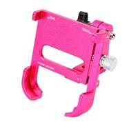 Alomejor Soporte Ajustable para Telefono de Bicicleta, Montura Regulable para Movil en Bicicleta, for Ciclismo y Paseo (Rosa roja)