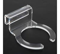 Alomejor Soporte de Calcetín de Filtro Acrílico de para Pecera de Acuario, Fácil Instalación, Adecuado para Calcetines de Filtro de 4 o 7 Pulgadas, Compatible con Vidrio de Tanque de 5mm-15mm, (4
