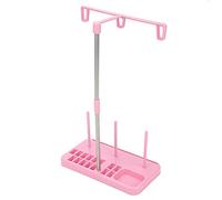 Alomejor Soporte de Carrete Rosa de 3 Conos, Organizador de Hilo de Bordar para Máquina de Coser, Ligero