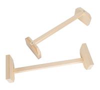 Alomejor Soporte de Madera Grande para Pollitos, Percha Duradera para Gallinas, Juego de 2, Juguete de Madera Natural para Pájaros, 15,7 X 4,7 X 3,1 Pulgadas, Adecuado para Pollos y Pájaros