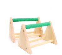 Alomejor Soporte de Madera para Percha de Pájaros y Loros con Función de Recorte Automático para área de Juego de Pájaros