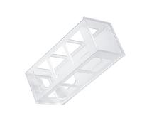 Alomejor Soporte de Montaje en Pared para Plancha de Pelo, Caja Organizadora Resistente Al Agua Duradera para Baño y Dormitorio (Transparente)