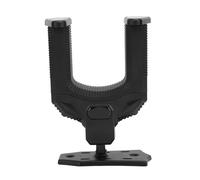 Alomejor Soporte de Pared para Guitarra, Colgador de Metal con Bloqueo Automático con Agarre Seguro y Diseño hacia Arriba para Ukelele bajo Eléctrico Acústico (T123 Base color negro)