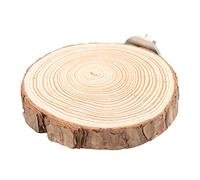 Alomejor Soporte de Plataforma de Madera Natural para Pájaros para Morder Loros | Percha Redonda Duradera para Parque de Pájaros, 1 Plataforma, Fácil de Instalar, Adecuada para para Mascotas (5-6)