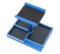 Alomejor Soporte de Trabajo para Automóvil RC, Estación de Trabajo de Reparación de Aleación de Aluminio con Bandejas de Tornillos Magnéticos y Base Multifunción, para Automóviles RC 1/18 (Blue)