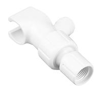 Alomejor Soporte Desviador de Ducha Ajustable, Adaptador de Ducha de Mano para una Fácil Instalación en Baños Familiares, Acabado Blanco Leche, 1 Juego