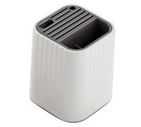 Alomejor Soporte Giratorio para Cuchillos, Estante Organizador Multifuncional de Gran Capacidad para el Hogar, Cocina, Plástico, 1 Unidad