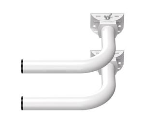 Alomejor Soporte Inalámbrico Universal de Acero Inoxidable Resistente, Accesorio de Montaje en Poste Ajustable de 150° para Antenas Exteriores