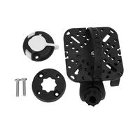 Alomejor Soporte para Buscador de Peces, Nailon y Acero Inoxidable, Soporte Giratorio de 360 Grados para Accesorios de Pesca en Kayak (Forma Cuadrada)