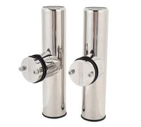 Alomejor Soporte para Caña de Pescar, Soporte con Abrazadera de Acero Inoxidable 316 para Barco, Seguro para Caña de Pescar para Rieles Verticales Horizontales (Diámetro del riel aplicable. 28-32 mm