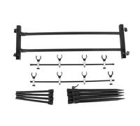 Alomejor Soporte para Caña de Pescar, Soporte de Metal de Liberación Rápida de Ajustable con Bolsa de Almacenamiento, para Accesorios de Pesca en Varios Terrenos