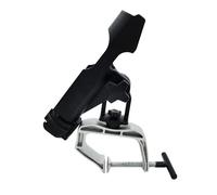 Alomejor Soporte para Caña de Pescar Soporte para Caña de Pescar de Plástico y Acero de Aleación Ángulo Giratorio de 360 Grados Ajustable de 9,25 Pulgadas para Pescadores de Yates en Kayak (1PC)
