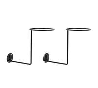 Alomejor Soporte para Casco de Motocicleta, Estante de Exhibición para Casco Montado en la Pared con 4 Tornillos y 4 Pernos de Expansión para Cascos de Tamaño Estándar, Chaquetas,