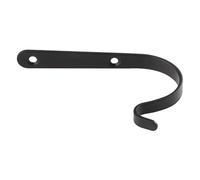 Alomejor Soporte para Colgar de Metal Colgador de Plantas Duradero para Proyectos de Bricolaje Adecuado para Sala de Estar y Jardín 4 Perchas de Pared 8 Tornillos (BLACK)