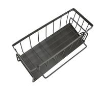 Alomejor Soporte para Esponja para Fregadero de Cocina, Práctico Dispensador de de Acero Al Carbono, Organizador para Cocina y Baño (GRAY)