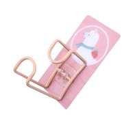 Alomejor Soporte para Lavabo de Acero Inoxidable, Estante para Colgar en la Pared con Bonitos Ganchos, Toallero de Baño de Gran Adherencia para Cocina, Gancho Giratorio de 360° (alpaca)