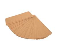 Alomejor Soporte para Marcapáginas de Bricolaje Kraft, 50 Unidades, Fundas para Marcapáginas de Kraft para Exhibir Joyería y Manualidades (BROWN)