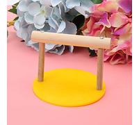 Alomejor Soporte para Pájaros, Poste de Madera para Percha para Pájaros Pequeños, Accesorio para Jaula Masticable, Fácil Instalación para Loros de 3,82x3,82x3,94 Pulgadas