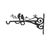 Alomejor Soporte para Plantas Colgantes Colgador de Plantas Resistente y Versátil para Decoración de Jardín Gancho de Hierro Negro para Exteriores Soporte para de Pared Interior con Tornillos