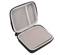 Alomejor Soporte para Púas de Guitarra, Bolsa de Almacenamiento Rígida Resistente Al Agua de EVA con Bolsillos de Malla para Cuerdas de Afinador de Capo, para Bajos Acústicos Eléctricos, (Black)