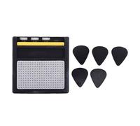 Alomejor Soporte para Púas de Guitarra, Organizador Estilo Amplificador Impreso en 3D con 5 Ranuras para Músicos y Guitarristas