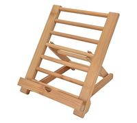 Alomejor Soporte para Tableta, Soporte Multiángulo Plegable de bambú para Dispositivos de 4 a 13 Pulgadas, Leer, Ver Vídeos, Oficina en Casa