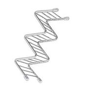 Alomejor Soporte para Tacos en Forma de V de Acero Inoxidable, Soporte de Doble Uso a Prueba de Herrumbre para el Hogar, Restaurante, Material de Calidad Alimentaria (2-3 rejillas 6,3x13,5x4,5