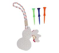 Alomejor Soporte para tee de Golf, Portador Portátil para tee de Golf con Correa de Nailon, Forma de Calabaza Impresa en 3D para Almacenamiento de Campos