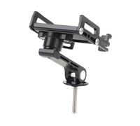 Alomejor Soporte para Teléfono con Vástago para Bicicleta, Soporte para Teléfono para Ciclismo Ajustable de Aleación de Aluminio para Dispositivos de 55 a 100 Mm de Ancho, Compatible con Bicicletas de