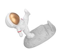 Alomejor Soporte para Teléfono Móvil con Forma de Astronauta, Hermoso y Exquisito, para Sala de Estar, Oficina, Estudio, Decoración de Resina (Patadas Doradas de Astronauta)