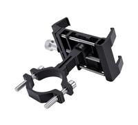 Alomejor Soporte para Teléfono para Bicicleta, Rotación de 360 Grados con Base Metálica en Forma de U, Absorción de Impactos, Aleación de Aluminio, Diseño de Cinco Garras, para Teléfono