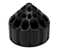 Alomejor Soporte para Tijeras Giratorio de 360° de Gran Capacidad con Múltiples Ranuras para Barbería, Herramientas de Estilista Profesional, Plástico ABS de 29,5 Cm de Diámetro (BLACK)