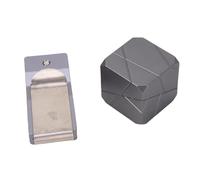 Alomejor Soporte para Tiza para Piscina, Soporte para Billar de Aleación de Aluminio con Abrazadera para Cinturón de Primera Calidad para un Acceso Rápido Durante los Juegos en la Piscina (gris claro)