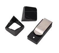 Alomejor Soporte para Tiza para Piscina, Soporte para Billar de Aleación de Aluminio con Abrazadera para Cinturón de Primera Calidad para un Acceso Rápido Durante los Juegos en la Piscina (Black)