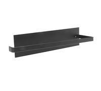 Alomejor Soporte para Toallas de Papel, Elegante Estante de Metal Resistente para Gabinetes de Baño de Cocina, 9,1 Oz, 10,2x0,8x2,8 Pulgadas (Black)