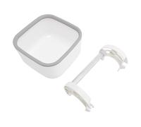 Alomejor Soporte Portátil para Inodoro de Pájaros, Orinal de Aluminio Resistente, Herramienta de Entrenamiento, Percha para Jaula de Pájaros Interior para el Hogar