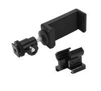 Alomejor Soporte Universal Ajustable para Teléfono para TX TQi Soporte de Transmisor de Aleación de Aluminio Estable y Duradero para Teléfonos de Más de 5,5 Pulgadas para Control Remoto (Black)