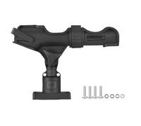 Alomejor Soporte Universal para Caña de Pescar Ajustable de 360 Grados, Construcción de Nailon Resistente con Tornillos y Tuercas de Acero Inoxidable, Compatible con Carretes