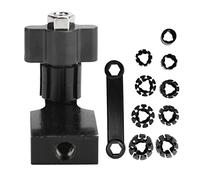 Alomejor Soportes de Abrazadera para Fijación de Anillos, Herramienta de Ajuste Duradera para Fabricación de Joyas DIY para Principiantes, Plástico y Metal (BLACK)